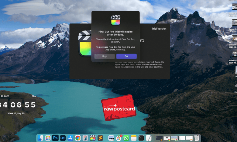 How to extend final cut pro trail