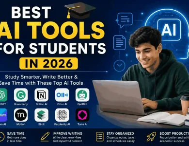 Best AI tools for students in 2026 including free apps for studying writing and productivity
