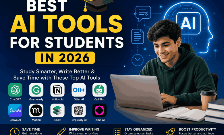 Best AI tools for students in 2026 including free apps for studying writing and productivity