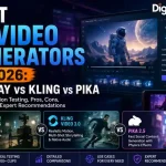 Comparison of the best AI video generators in 2026 featuring Runway Gen-4.5, Kling VIDEO 3.0, and Pika 2.5 with production testing, features, and use cases.