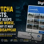 Featured image showing an AI-powered robot solving a CAPTCHA challenge while modern websites transition to invisible bot detection and risk-based verification systems.