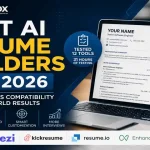 Featured image showing the best AI resume builders for 2026, including Teal, Rezi, Kickresume, Resume.io, Enhancv, and Novorésumé, tested for ATS compatibility and real-world resume performance.